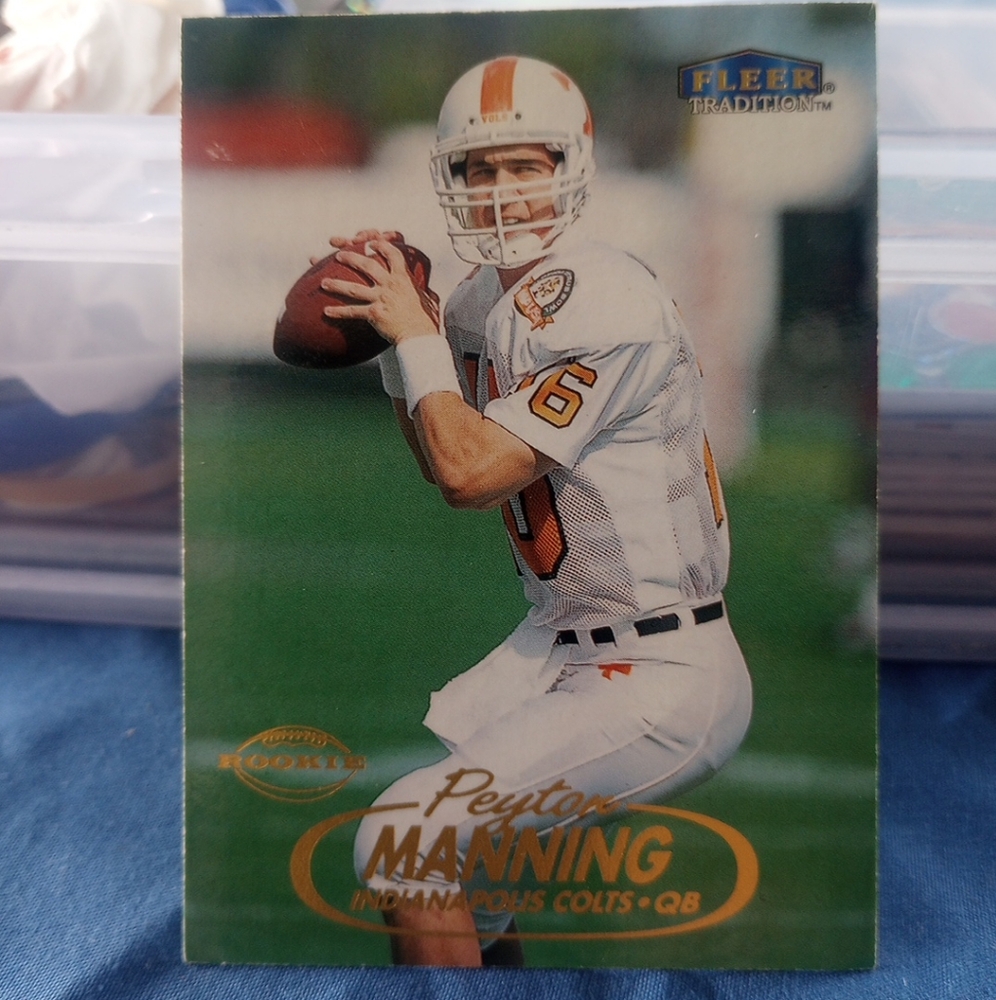 Peyton Manning Fleer Tradition Rookie Card